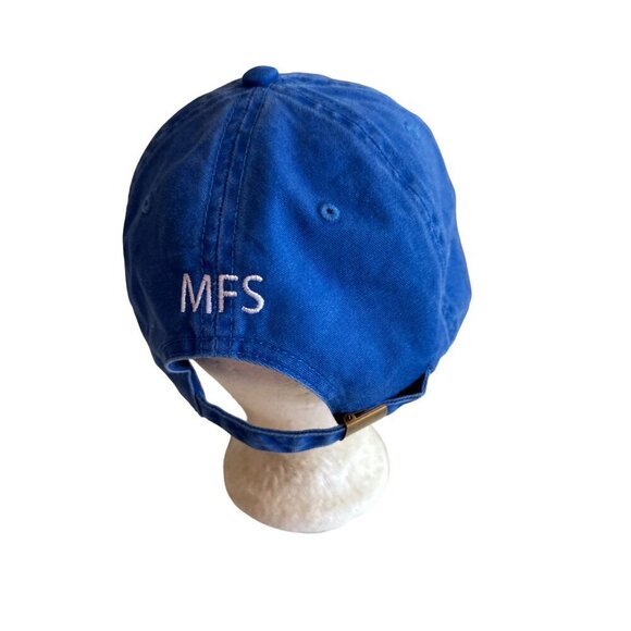 Blue Otto Cap With Peace Symbol & MFS Embroidery Adjustable Strap - Picture 3 of 6